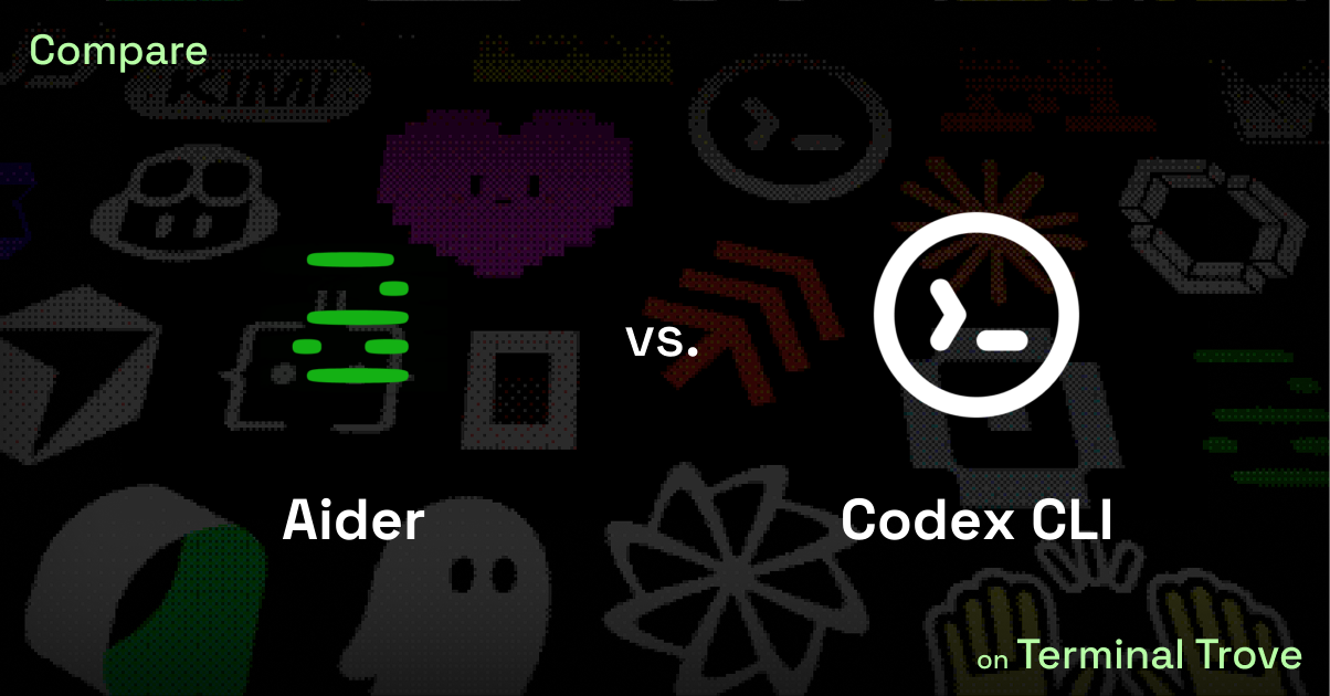 Aider vs Codex CLI - Terminal Trove