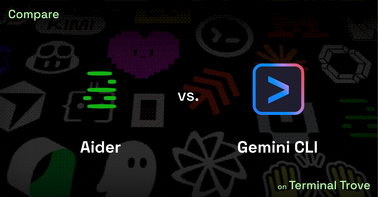 Aider vs Gemini CLI - Terminal Trove