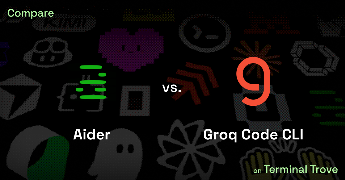 Aider vs Groq Code CLI - Terminal Trove