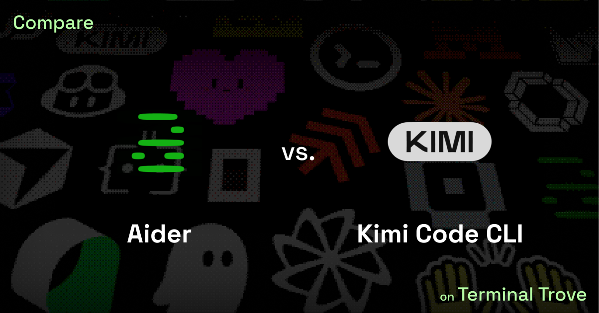 Aider vs Kimi Code CLI - Terminal Trove