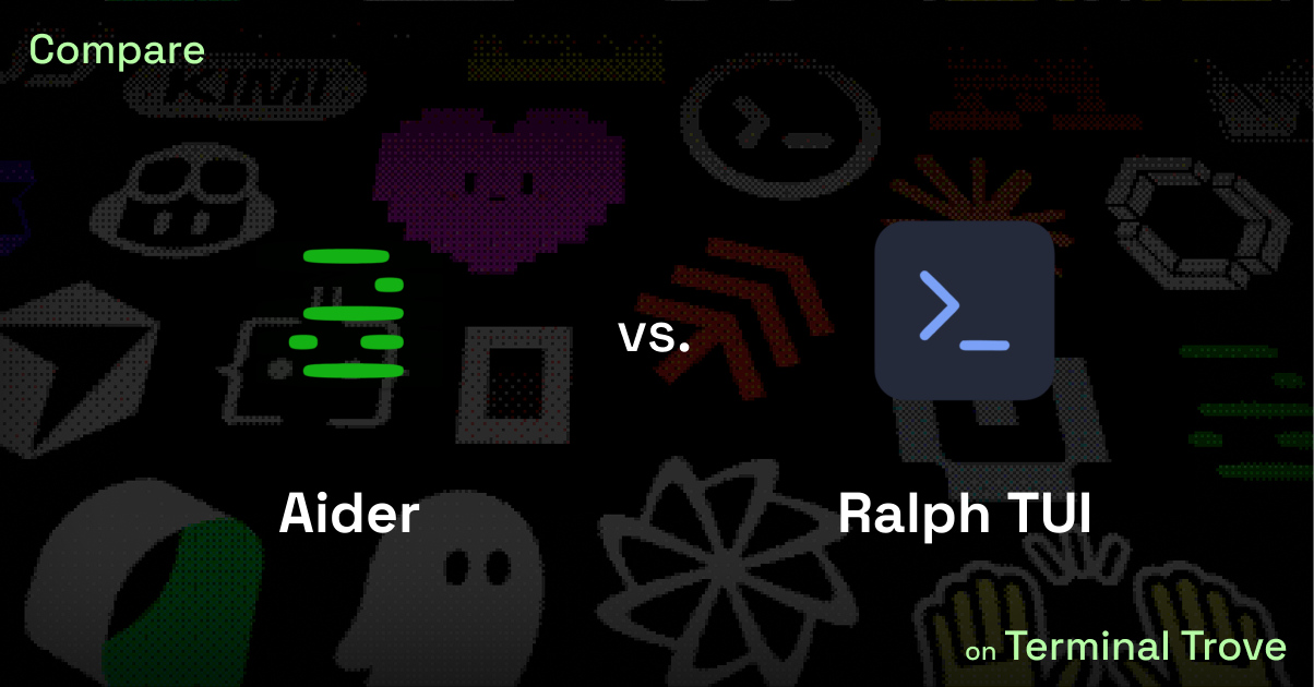Aider vs Ralph TUI - Terminal Trove