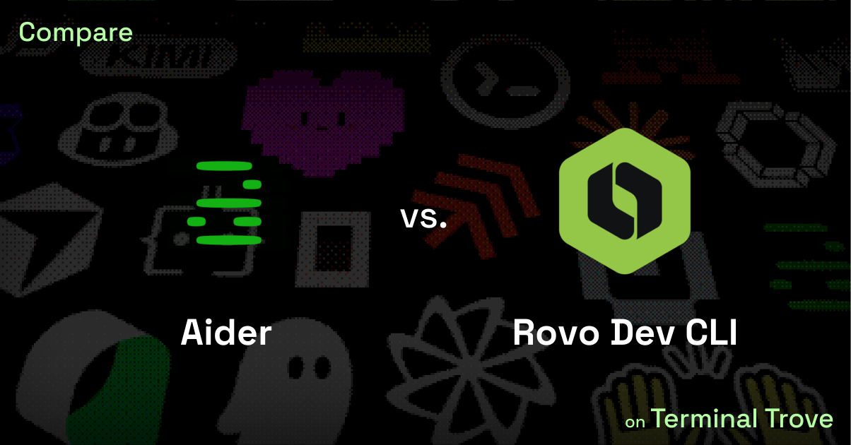 Aider vs Rovo Dev CLI - Terminal Trove