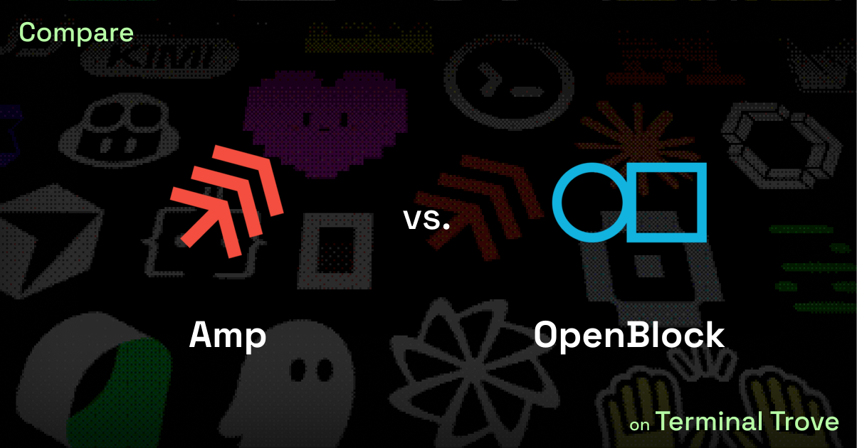 Amp vs OpenBlock - Terminal Trove
