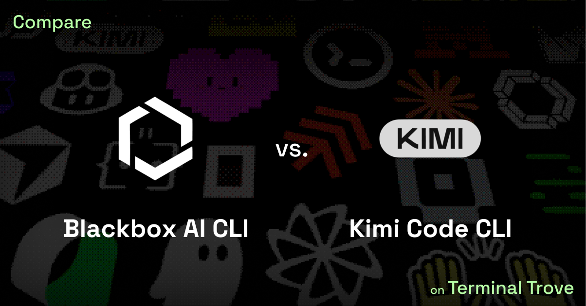 Blackbox AI CLI vs Kimi Code CLI - Terminal Trove