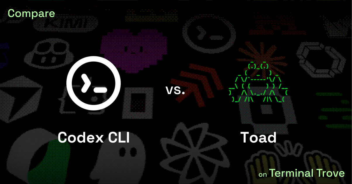 Codex CLI vs Toad - Terminal Trove