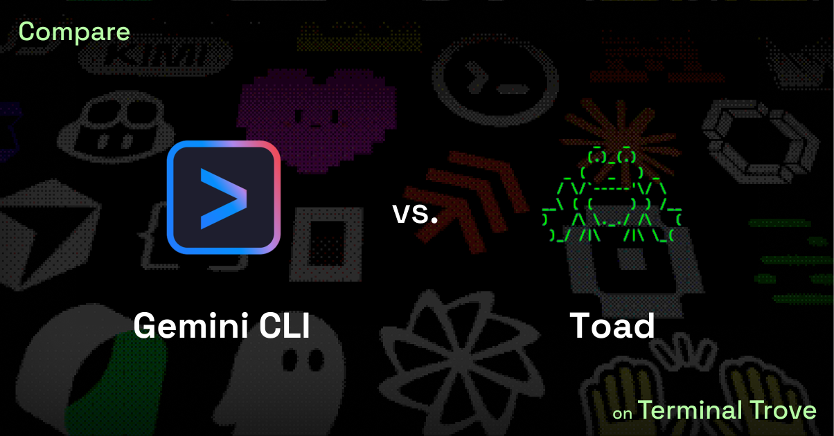 Gemini CLI vs Toad - Terminal Trove