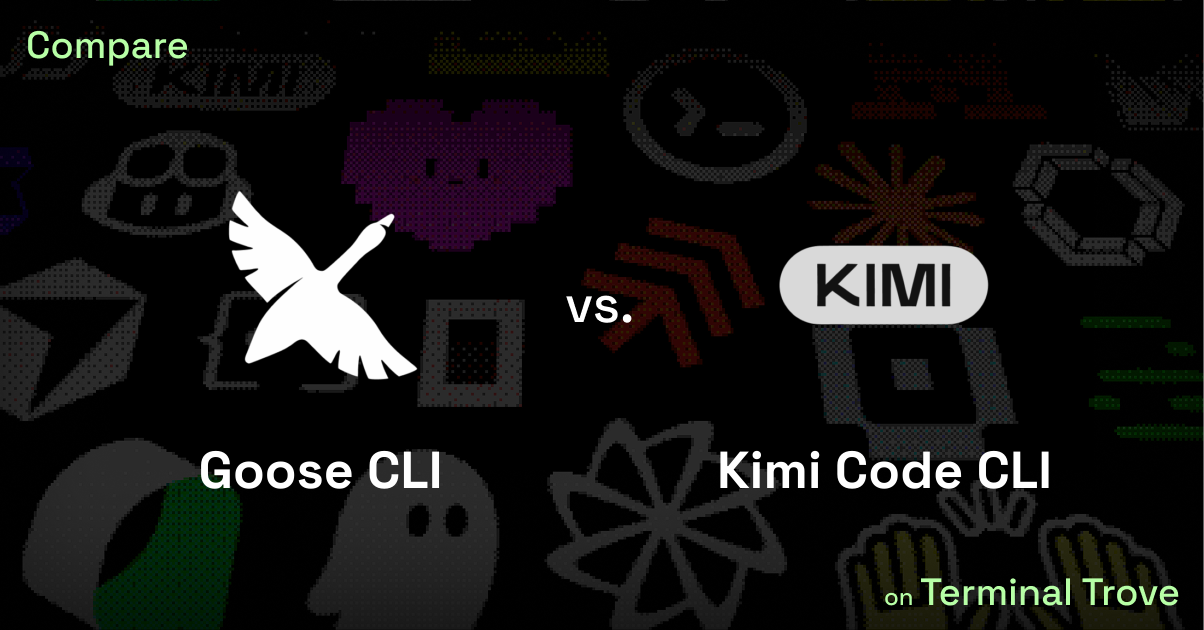 Goose CLI vs Kimi Code CLI - Terminal Trove