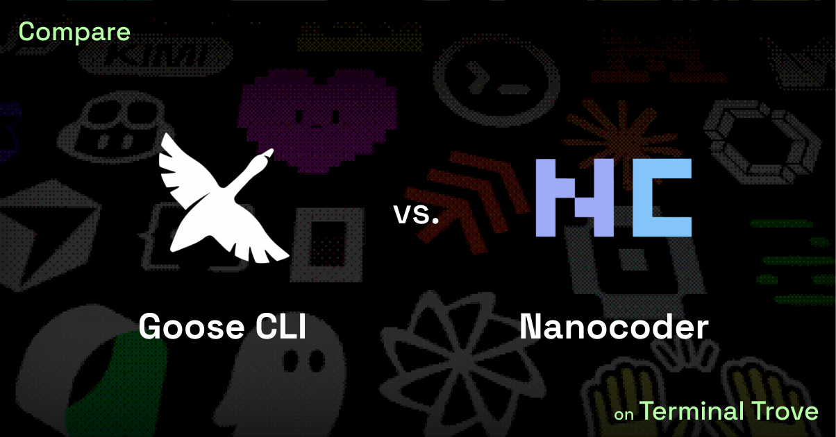 Goose CLI vs Nanocoder - Terminal Trove