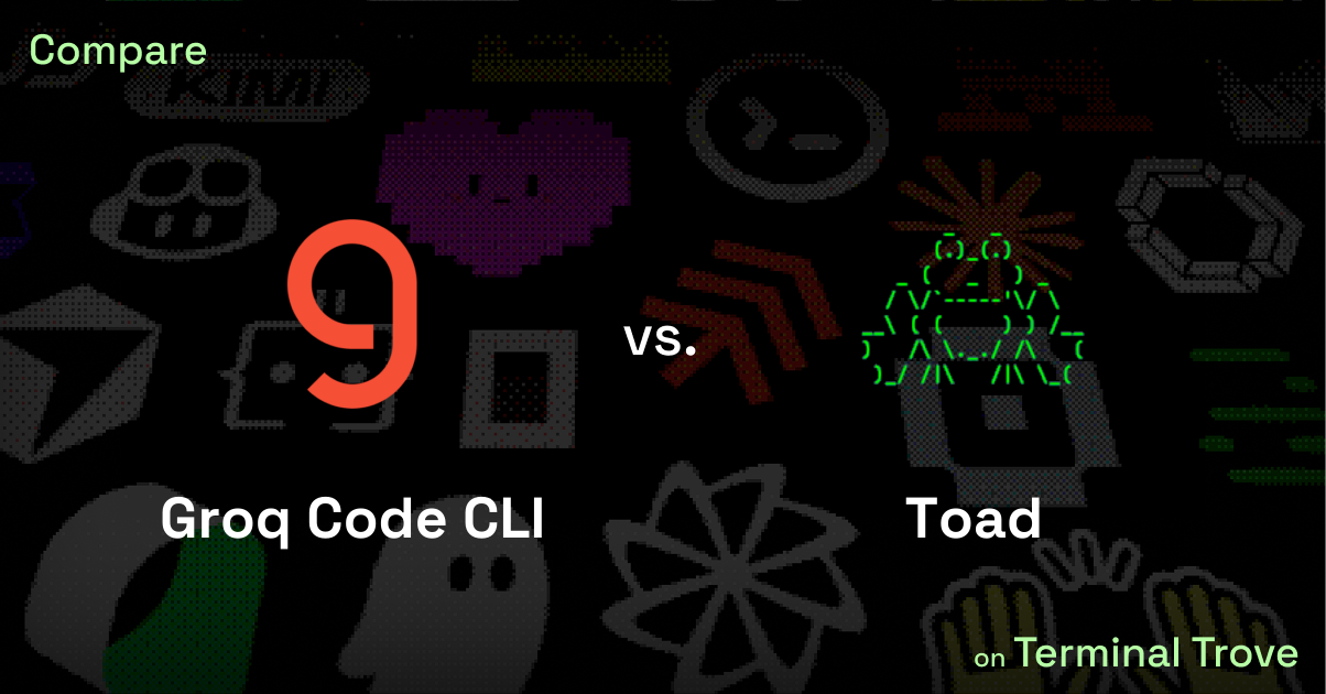 Groq Code CLI vs Toad - Terminal Trove