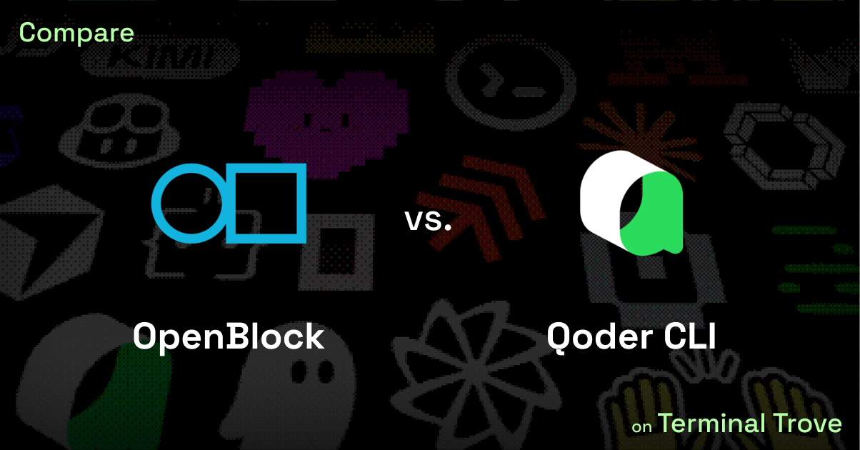 OpenBlock vs Qoder CLI - Terminal Trove