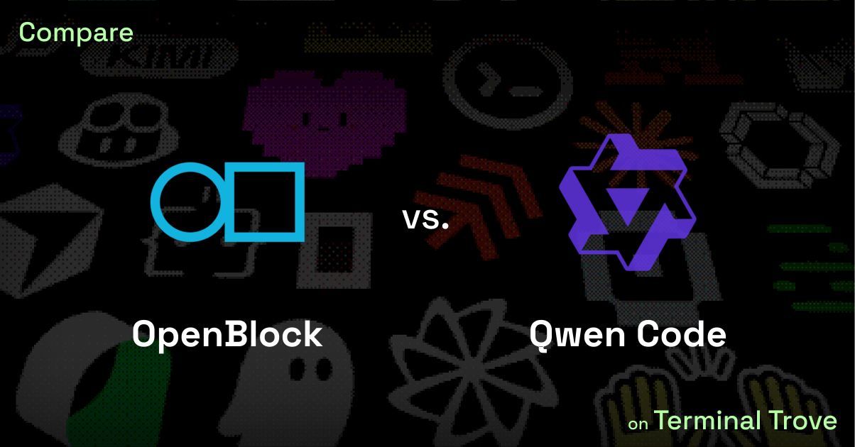 OpenBlock vs Qwen Code - Terminal Trove