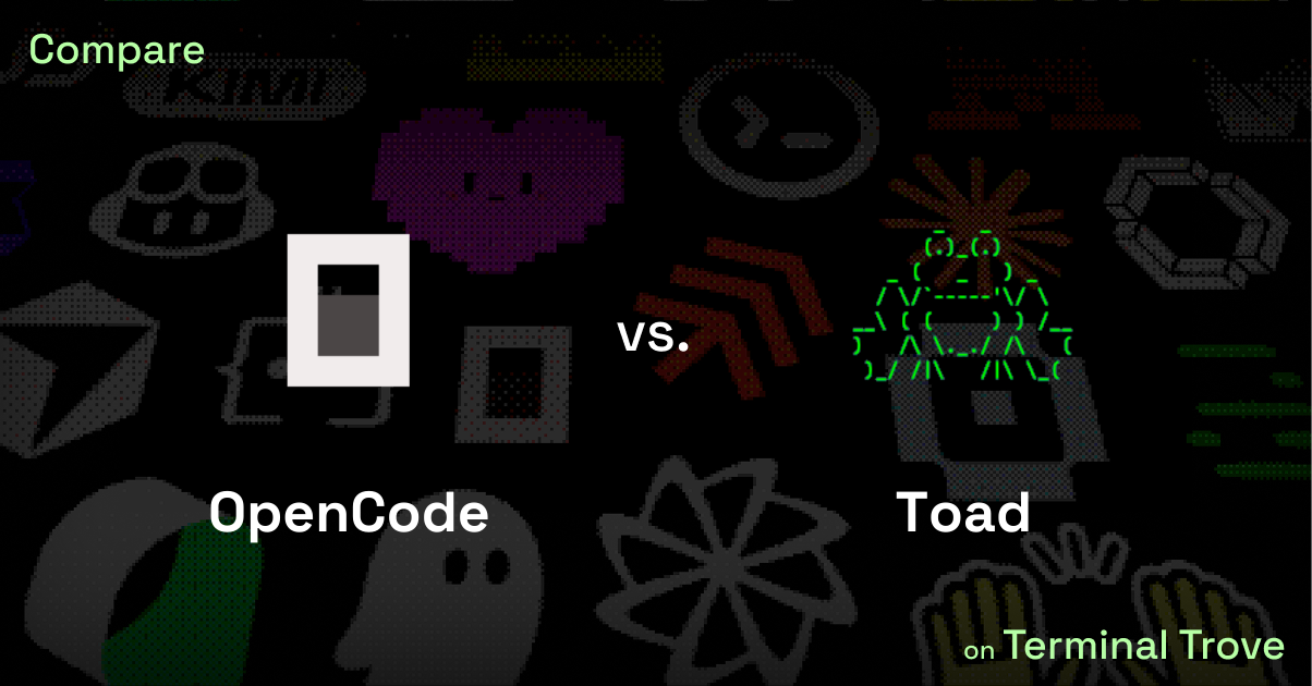 OpenCode vs Toad - Terminal Trove