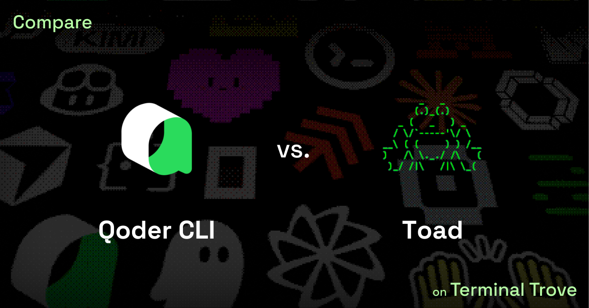 Qoder CLI vs Toad - Terminal Trove