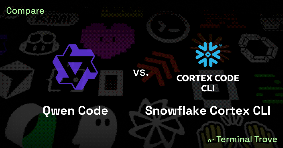 Qwen Code vs Snowflake Cortex CLI - Terminal Trove