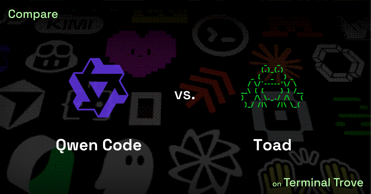 Qwen Code vs Toad - Terminal Trove