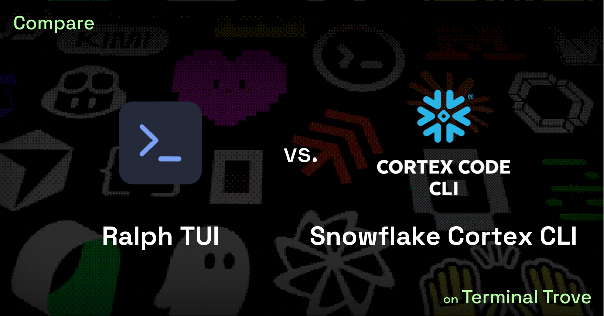 Ralph TUI vs Snowflake Cortex CLI - Terminal Trove