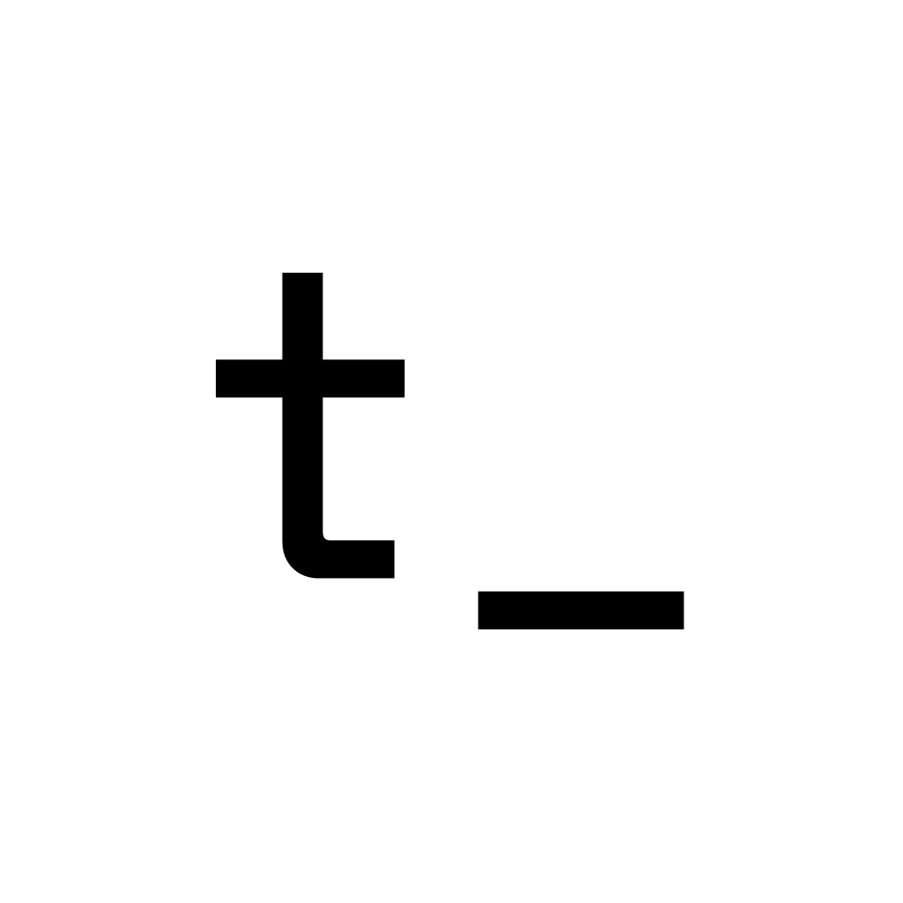 Terminal Trove logo in black with transparent background